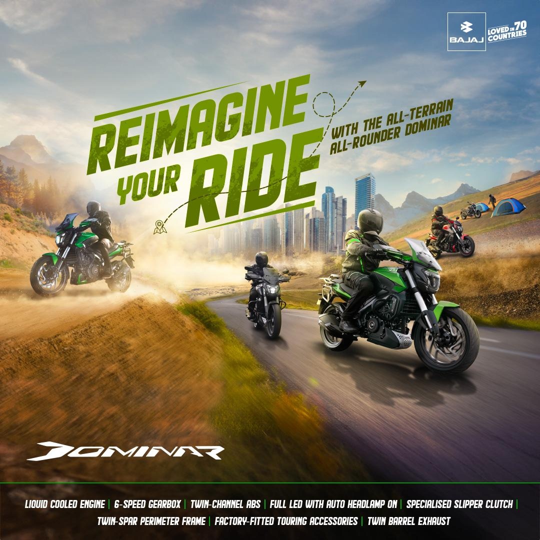 Bajaj Dominar — selected artwork, source slide 55